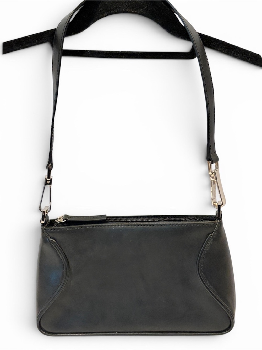 Vintage Wilsons Leather Maxima Black Mini Shoulder Bag Minimalist Y2K 90s